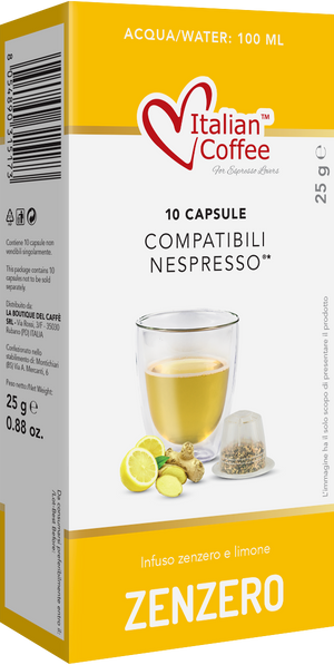 Nespresso Compatible: Zenzero - Ginger and lemon infusion