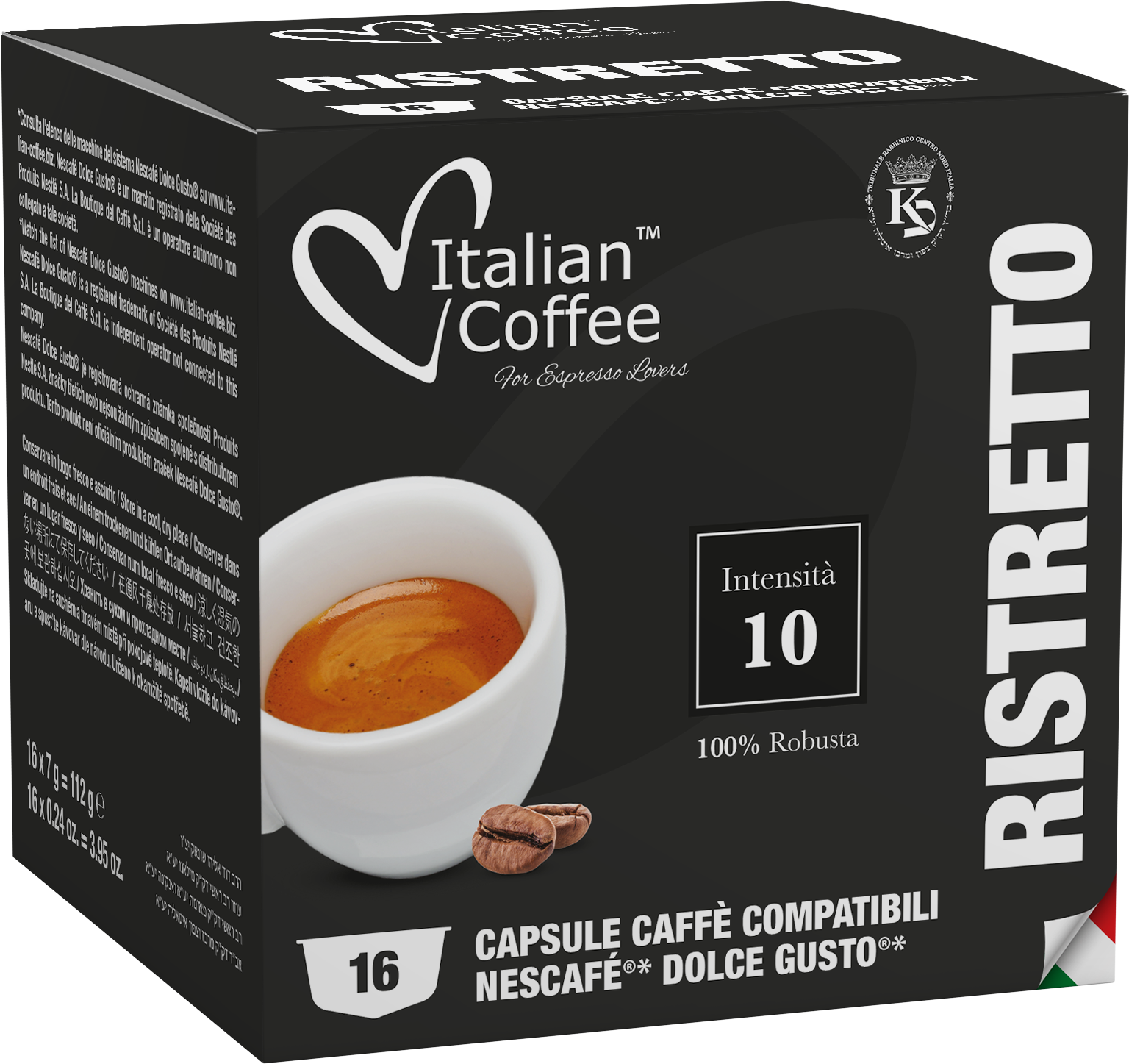Capsules compatibles Dolce Gusto® Ristretto – Café Chaulet