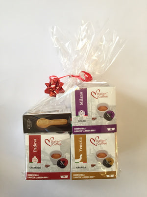 Gift Set - your choice of 3 Great Italian Cities and a pack of delicious Italian biscuits